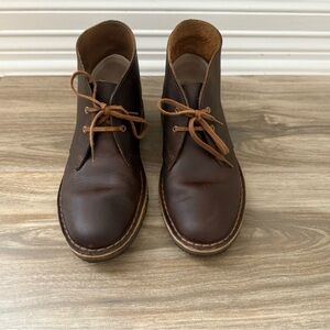 Clark’s Originals Brown Leather Ankle Boots